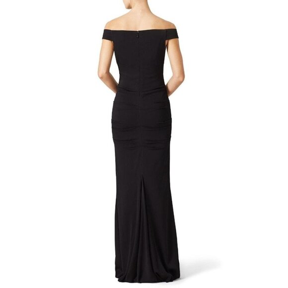 Nicole Miller Black Vive Formal Gown $495 - Picture 9 of 14